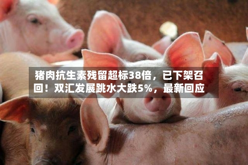 猪肉抗生素残留超标38倍,已下架召回!双汇发展跳水大跌5%,最新回应